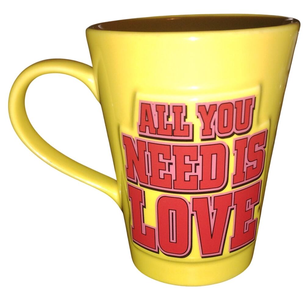 The Beatles Yellow Submarine 3D Raised Mug All You Need Is Love Vandor 2008 - Picture 2 of 4